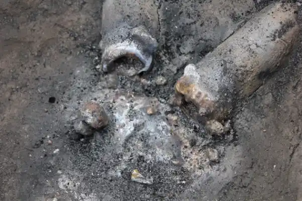 Archaeometallurgical excavation detail